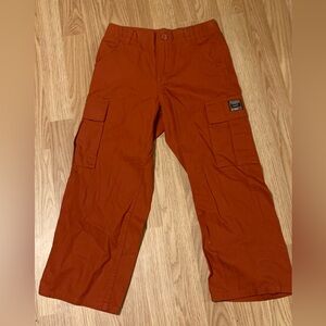 Old Navy Rustic Orange Cargo Pants - Size 7 - Multiple Large Pockets